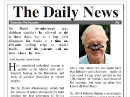 Could they think of ways to improve it? Sir David Attenborough Newspaper Report Comprehension Ks2 Teaching Resources