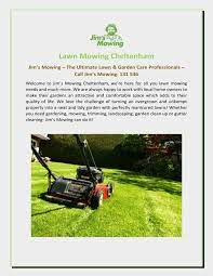 lawn mowing cheltenham