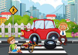 children road safety vectors