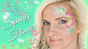 spring flower face painting tutorial