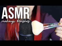 asmr makeup brush triggers mic