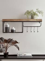 Industrial Shelf With Hooks Small