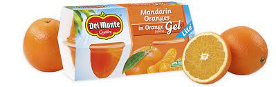 mandarin oranges in orange flavored gel