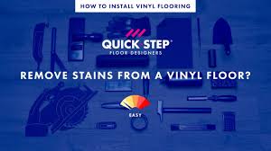 how to remove stains from a vinyl floor