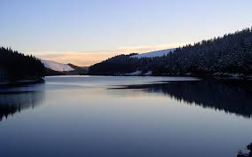 hd wallpaper peaceful lake at sunset