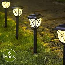 Solpex 6 Pack Solar Outdoor Lights Led