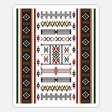 amazigh berber symbol mzabe carpet