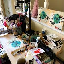 Find images of art desk. Messy Art Desk Indigojade Art By Lisa Hetrick