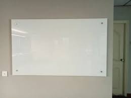 Wall Mounted White Writing Board Glass
