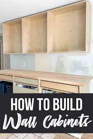 how to build a diy wall cabinet the