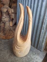 chainsaw carving abstract sus elm