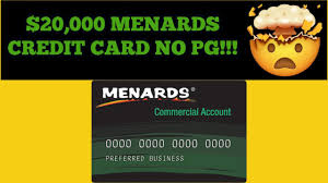menards commercial credit card approval
