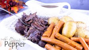It doesn't matter if i'm serving it plain or topped with however, as with anything you roast in the open air, be careful not to overfill the roasting basket or. Quick Easy Pot Roast In The Ninja Foodi The Salted Pepper
