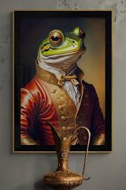 Trendy Renaissance Frog Wall Art
