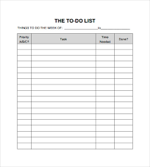 Daily To Do List Templates Template Business