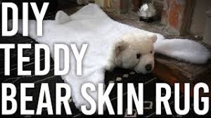 how to make a teddy bear skin rug diy