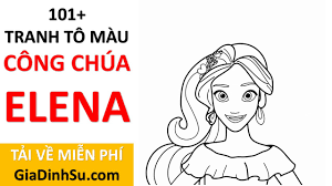 MIỄN PHÍ] sách 101+ hình tô màu công chúa Elena cho bé - Elena xứ Avalor -  tại Giadinhsu.com | hình tô màu cho bé | Hướng dẫn vẽ tranh đẹp nhất - Việt  Nam Brand