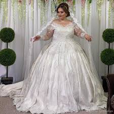 Alibaba.com offers 2,500 plus size ball gown wedding dresses products. Hot Sale Lace Plus Size Ball Gown Wedding Dresses V Neck Beaded Long Sleeves Bridal Gowns Sweep Train Satin Vestidos De Novia Wedding Dress Gown Wedding Dresses Ball Gown Style From Weddingteam