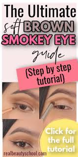 brown smokey eye easy step by step