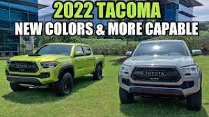 2022 toyota tacoma gets new colors and