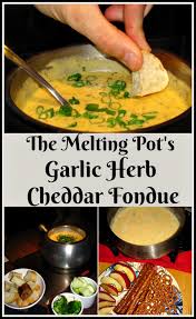 the melting pot garlic herb cheddar