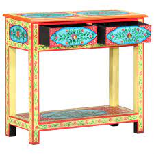 vidaxl hand painted console table 31 5