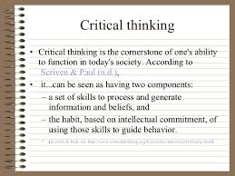 Critical Thinking    