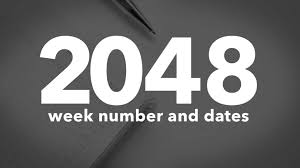 2048 calendar week numbers and dates