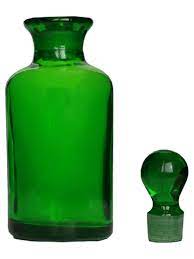 Green Glass Bottle With