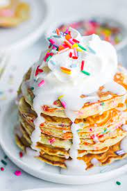 homemade funfetti pancakes from scratch