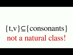 English Consonants Vowels And Natural Classes