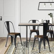 This trustworthy metal dining chair from poly and bark has to be one of the best ones on our list. Carlisle High Back Dining Chair Threshold Dining Table Black Metal Dining Chairs High Back Dining Chairs