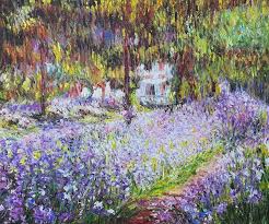 Claude Monet Irises In Monet Garden