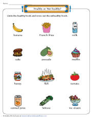 Then click the add selected questions to a test button before moving to another page. Healthy And Unhealthy Food Worksheets