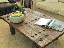 Wood And Wrought Iron Coffee Table