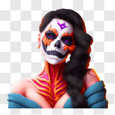 skeleton face paint design