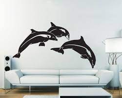 Dolphin Fish Vinyl Wall Art Decal Wd