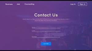 contact us page design html css