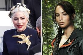 And of course, she did. Lady Gaga Hunger Games Inauguration