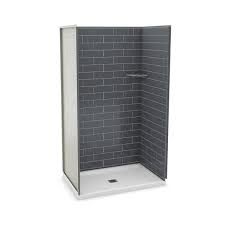 maax utile alcove shower kit with