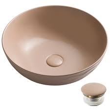 Round Vessel Ceramic Bathroom Sink