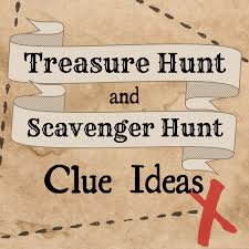 scavenger hunt clue ideas