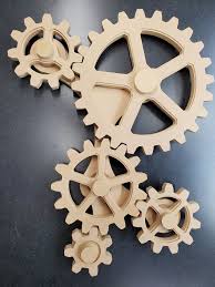 Wooden Gears Steampunk Decor Gears