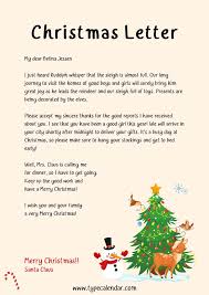 free printable christmas letter