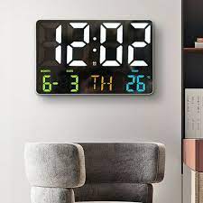 Large Digital Led Wall Clock Desk Alarm