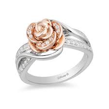 diamond rose byp swirl ring