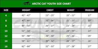 Details About Arctic Cat Youth Team Arctic Insulated Jacket Orange White Black 5260 42_