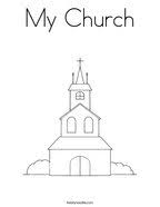 Parents, teachers, churches and recognized nonprofits may print or copy a page or multiple sheets for use in home or classroom. Church Coloring Page Twisty Noodle