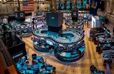 Wall Street Trading Infrastructure, AI generated