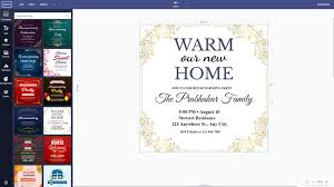 make your own house warming invitations